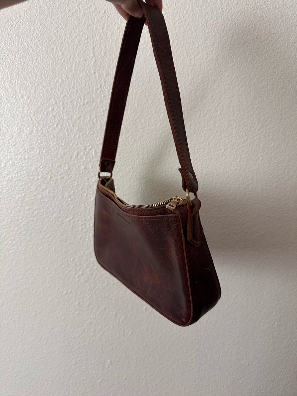 Portland leather Lucy shoulder bag lava - Picture 2 of 4